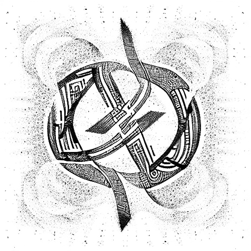 Infinity Symbol with text Lea Raphael tattoo design idea