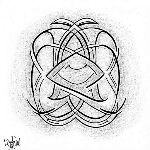 Infinity Symbol with text Lea Raphael tattoo design idea
