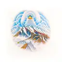 Upper Sleeve (Shoulder to Elbow): This part of the sleeve can represent Mount Kailash, which is traditionally considered tattoo design idea