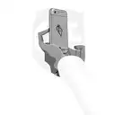 a person holding a cell phone tattoo design idea