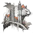 skyscraper tattoo design idea