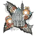 skyscraper tattoo design idea