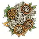 Celtic knots in arm bands one tattoo design idea
