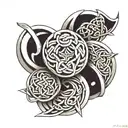 Celtic knots in arm bands one tattoo design idea