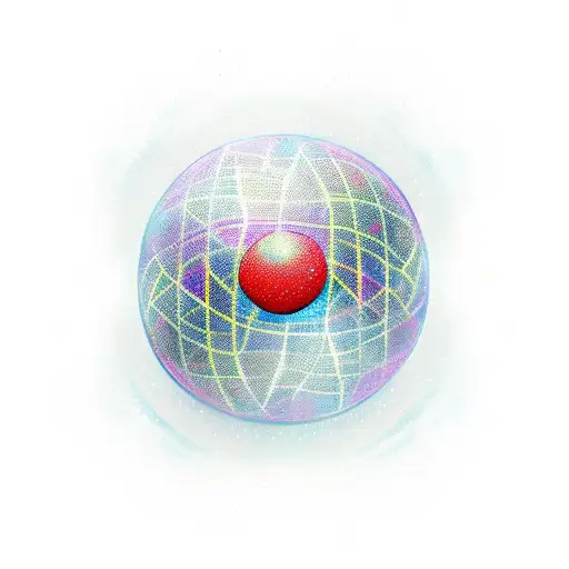 magic ball with choose wisely text tattoo design idea