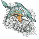 Tattoo combing Miami dolphins and Dallas cowboys  tattoo design idea