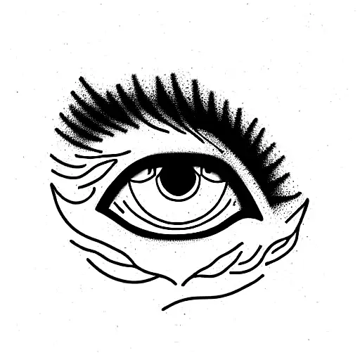 tiger eyes tattoo design idea