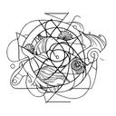 incorporate the chaos of nature with the calmness of nature tattoo design idea