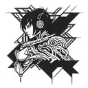 ghost in a shell tattoo design idea
