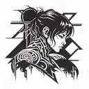 ghost in a shell tattoo design idea