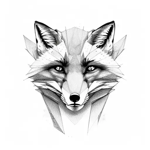 Fox gemini tattoo design idea