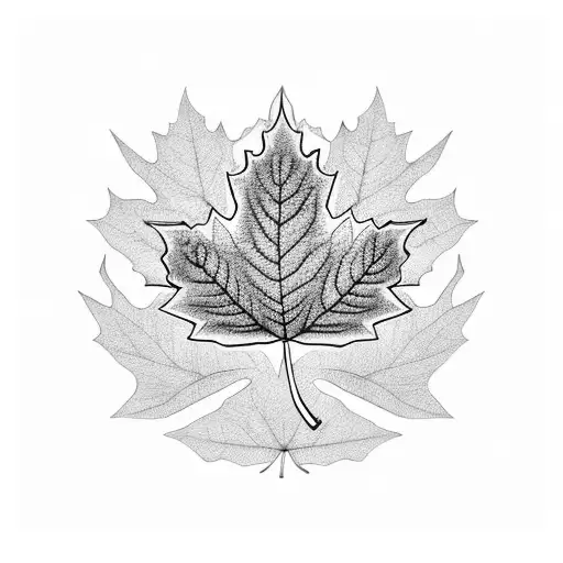 Maple Leaf tattoo design idea