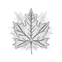 Maple Leaf tattoo design idea