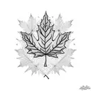 Maple Leaf tattoo design idea