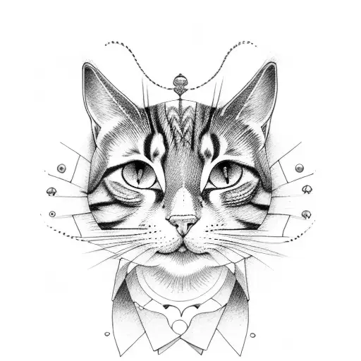 amor por gatos y perros tattoo design idea