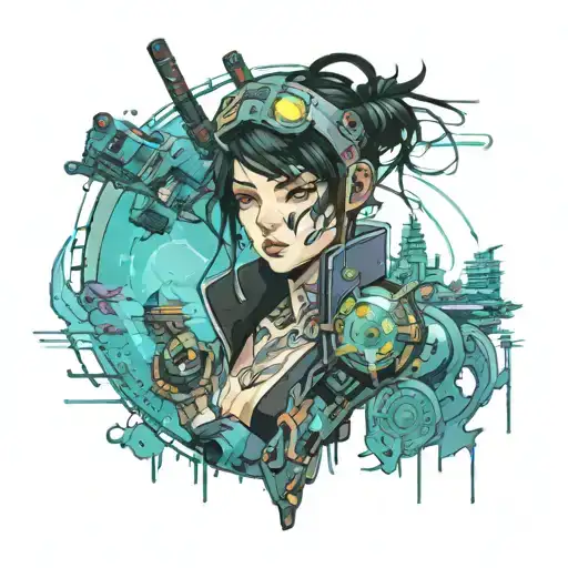 isagi yoichi cyberpunk future tattoo design idea