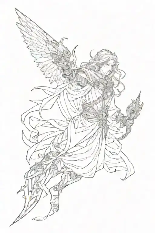 a seeker who has lost much but strives to find a miracle tattoo design idea