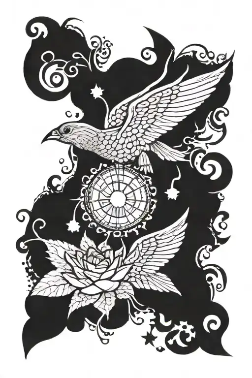 a seeker who has lost much but strives to find a miracle tattoo design idea