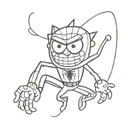 spongebob as spiderman peter parker tattoo design idea