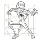 spongebob as spiderman peter parker tattoo design idea