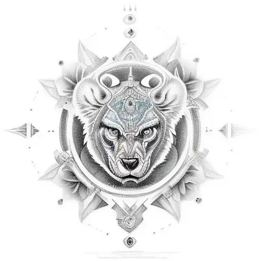 culo de un mandril tattoo design idea