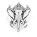 Ganesh Buda  tattoo design idea