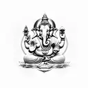 Ganesh Buda  tattoo design idea