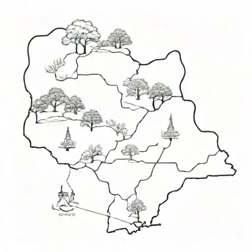 wonderland between Arkansas and Missouri tattoo design idea