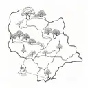 wonderland between Arkansas and Missouri tattoo design idea