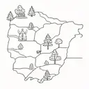 wonderland between Arkansas and Missouri tattoo design idea