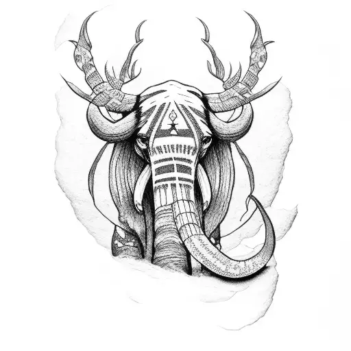 MAMMOTH tattoo design idea