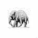 MAMMOTH tattoo design idea