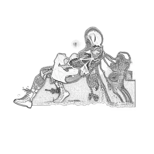 Dead on problems tattoo design idea