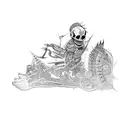 Dead on problems tattoo design idea