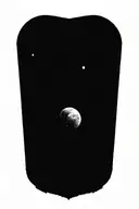 Sacred geometry, planets stars and nebulas tattoo design idea