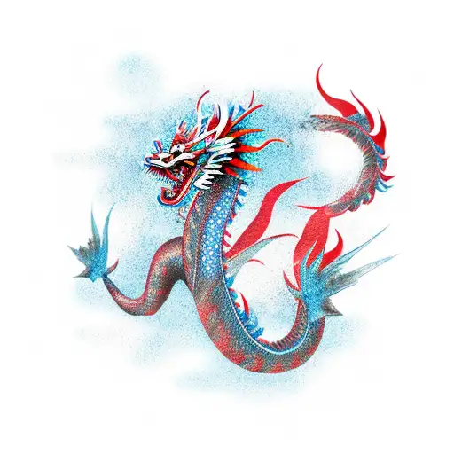 Korean dragon tattoo design idea