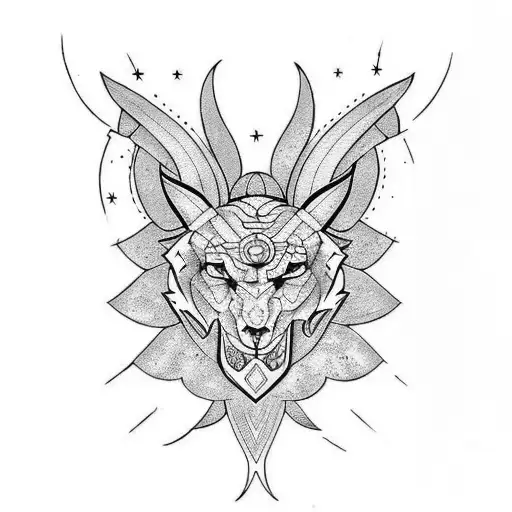 hagalaz, protection, halfmoon, distruction, change, healing tattoo design idea