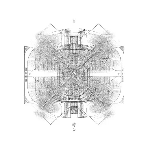 Barcelona f1 track layout tattoo design idea
