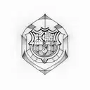 barcelona formula 1 tattoo design idea