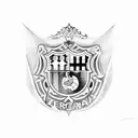 barcelona formula 1 tattoo design idea