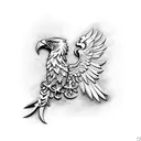 polish eagle tattoo design idea