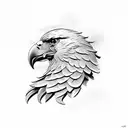 polish eagle tattoo design idea