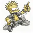 bart Simpson tattoo design idea