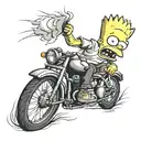 bart Simpson tattoo design idea