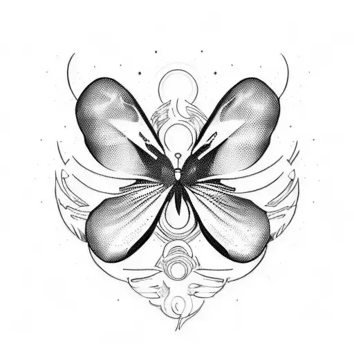 create a tattoo based on the speech of daniel ricciardo, the formula 1 driver, "enjoy the butterflies" tattoo design idea