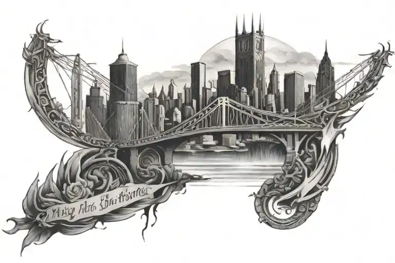 may the bridges I burn light my way tattoo design idea