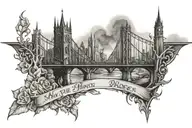 may the bridges I burn light my way tattoo design idea