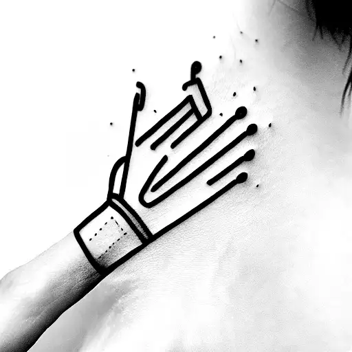 wedding finger tattoo design idea