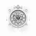 iris Roman numerals 03 23 1944 to 03 20 2018 tattoo design idea