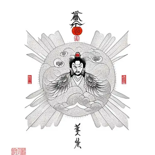 Icarus falling  tattoo design idea